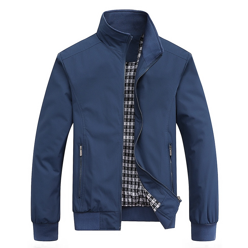 Back view of the Men's Kensington Bomber Jacket, a classic and versatile piece of casual outerwear.