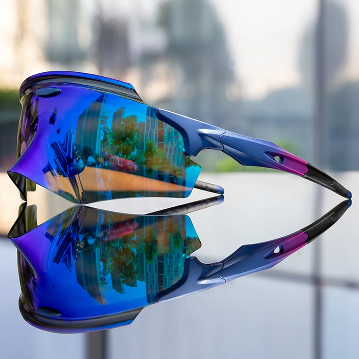 Unisex polarized cycling sunglasses for glare protection & UV 400. Ideal sports eyewear for outdoor biking & active lifestyles.