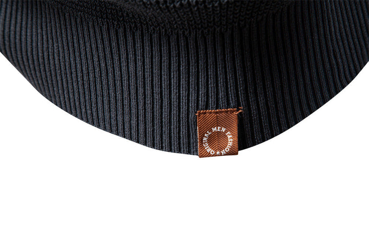 Stylish men's Verona Waffle Knit Sweater, versatile for office casual or weekend wear.
