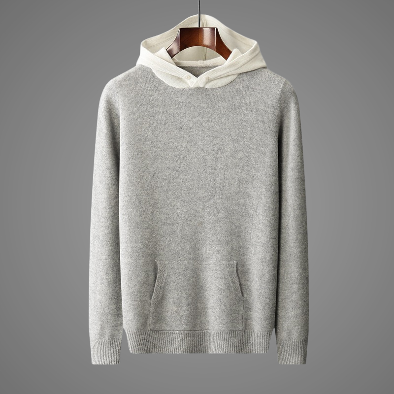 Men's comfort fit pullover hoodie in a soft fabric for everyday casual wear. Essential long sleeve men's fashion.