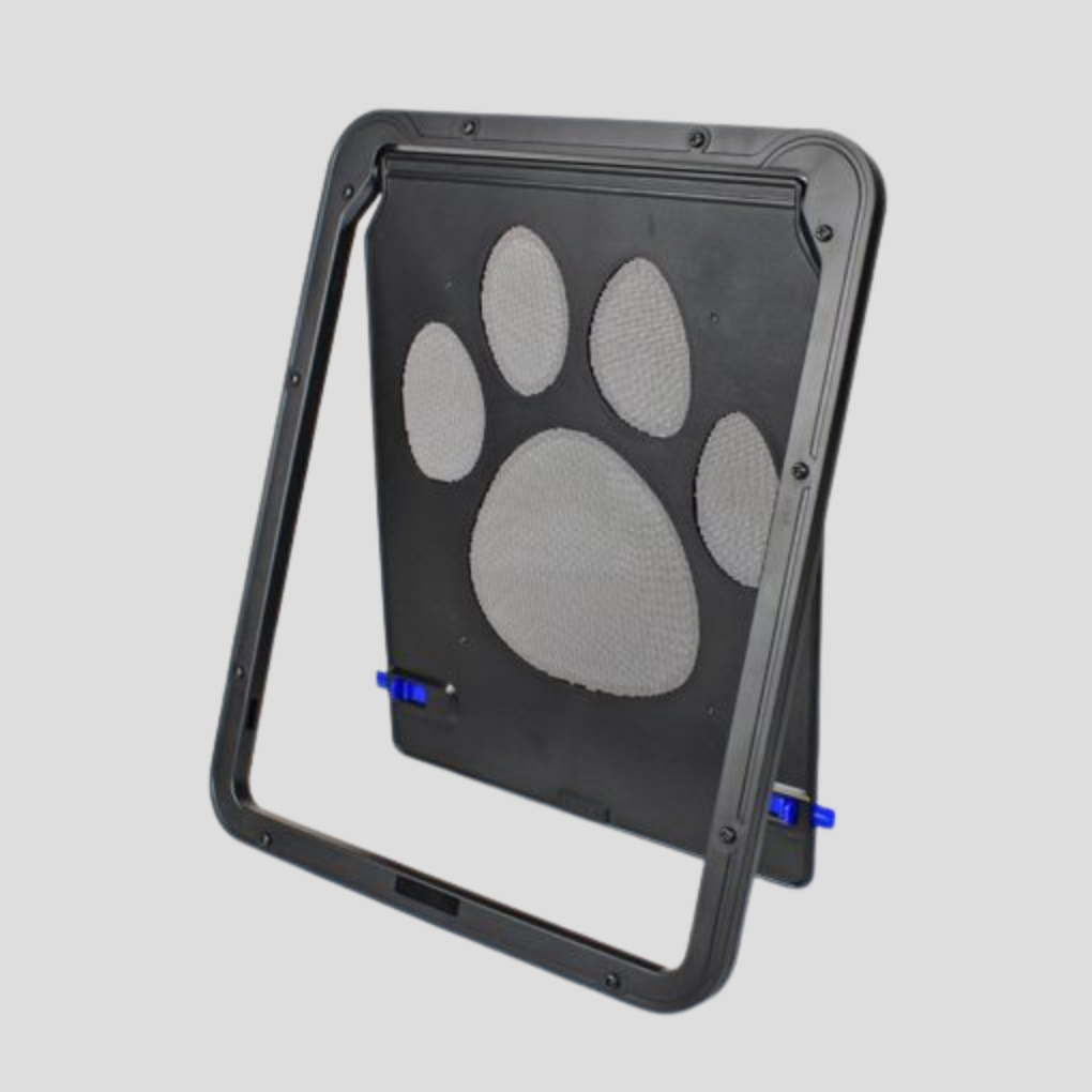 Secure magnetic cat flap door for pets, allowing easy feline entry & exit. Durable pet access for home safety.