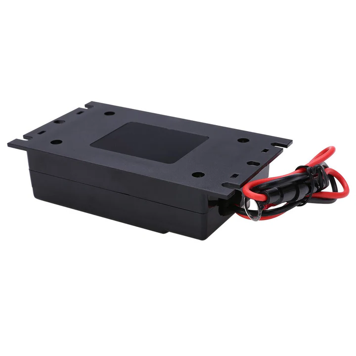 Ultrasonic rodent repeller installed in a car engine bay, providing discreet pest control and vehicle protection.