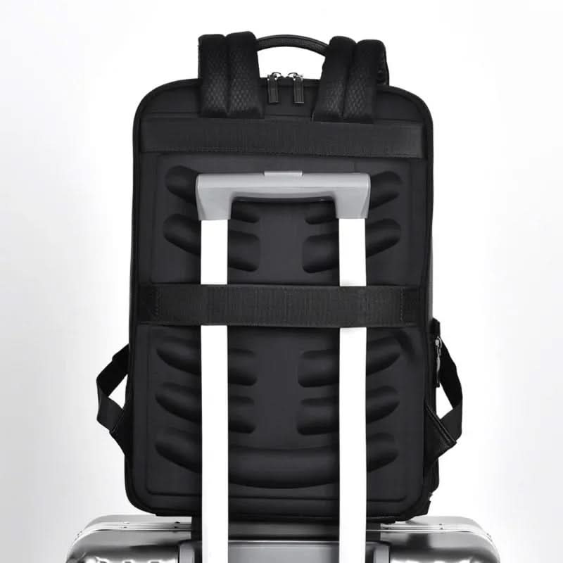 Professional unisex work backpack with USB charging port, great for business trips & daily commutes.