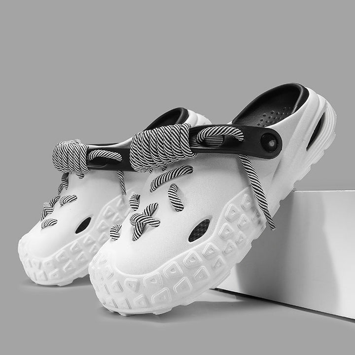 Breathable women's Echo Laced Clogs, designed for maximum comfort on warm days.