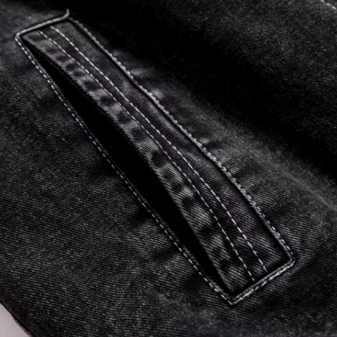 Versatile gray denim jacket, perfect for everyday style, fall fashion & casual comfort.