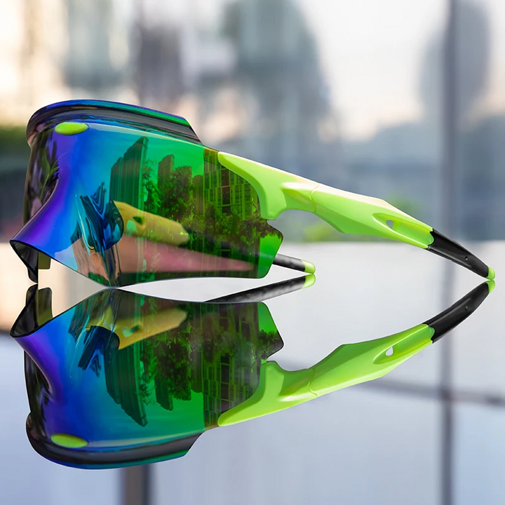 Durable unisex polarized sunglasses for cycling. Offers glare protection & UV 400 for road bikes, mountain biking & sports.