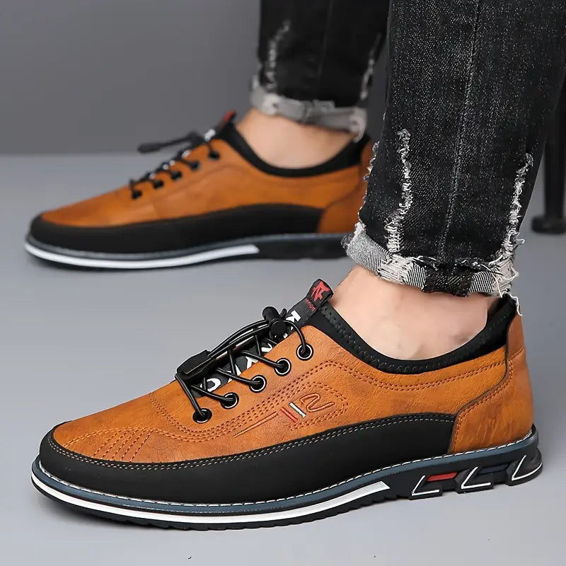 Versatile men's Oxford barefoot sneakers, natural feel, great for casual comfort.