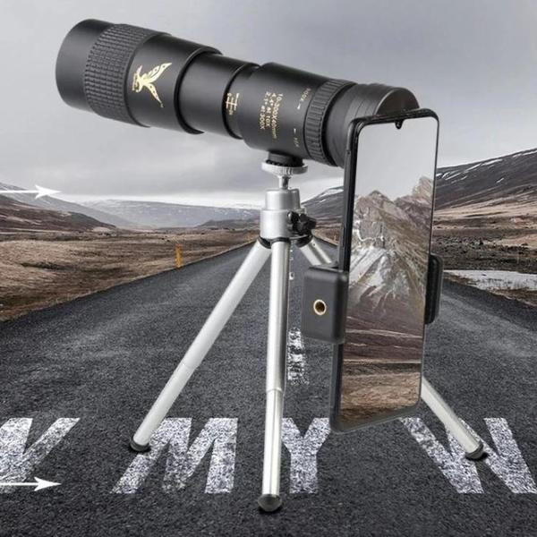 High-definition waterproof monocular telescope for outdoor adventures, birdwatching, and hiking. Portable & durable.