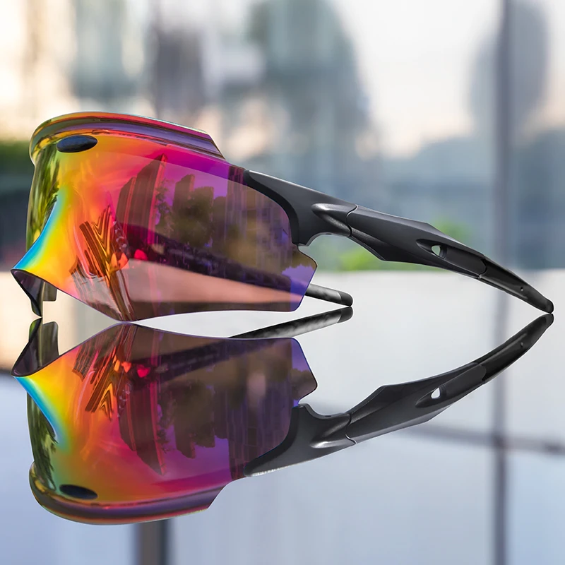 Polarized cycling sunglasses provide superior glare reduction & UV protection for outdoor sports, biking, & active lifestyles.