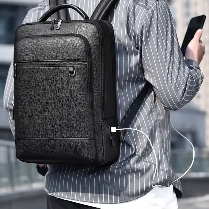 Modern smart USB laptop bag, suitable for both men & women, enhancing daily travel & work efficiency.