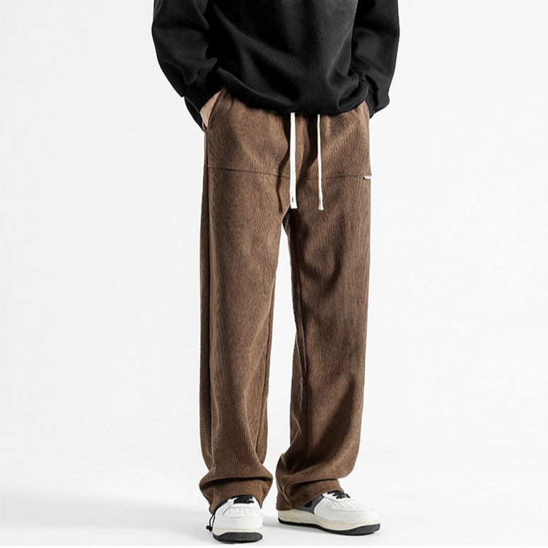 Grey Men's Malibu Relaxed Fit drawstring pants, comfortable menswear bottoms for casual style.