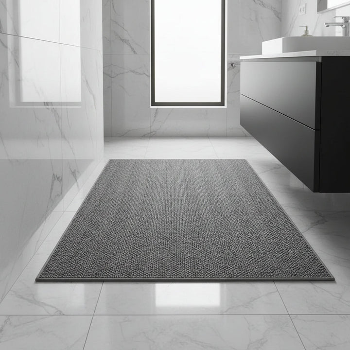 Absorbent doormat for entryway, trapping dirt & moisture to keep your home clean & dry. Easy clean mud mat.