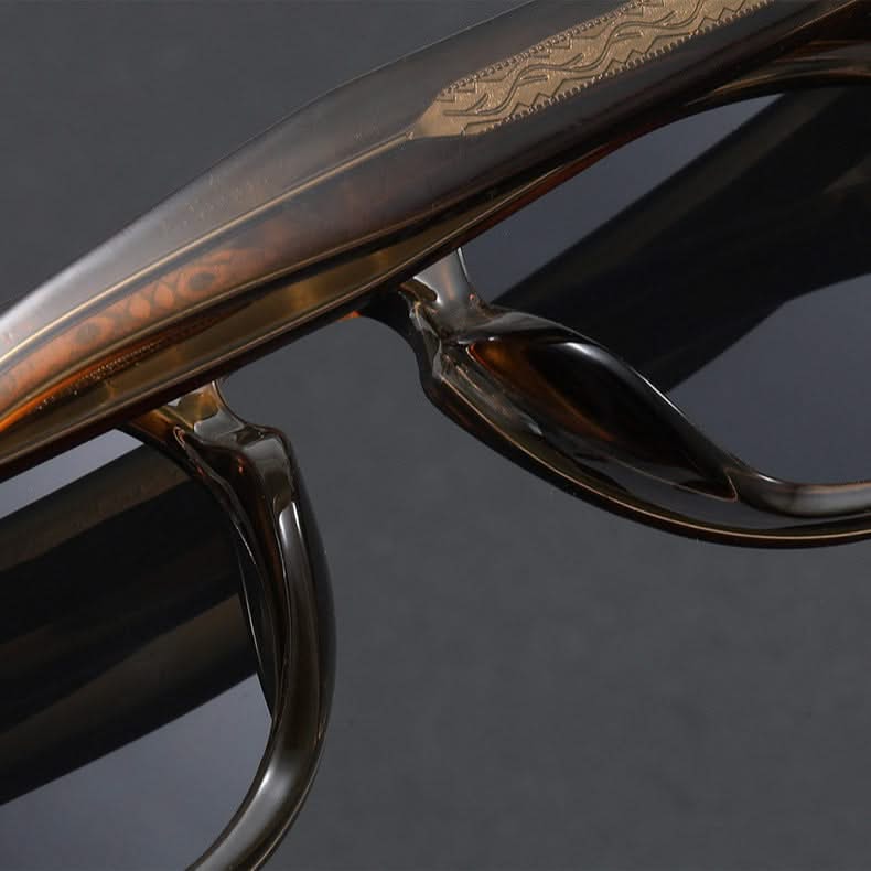 Lightweight retro polarized sunglasses for sun protection. Unisex eyewear with stylish vintage appeal & UV filter.