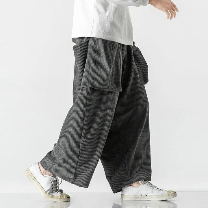 Retro-inspired unisex relaxed fit sweatpants, ideal for street style or comfortable casual lounging.