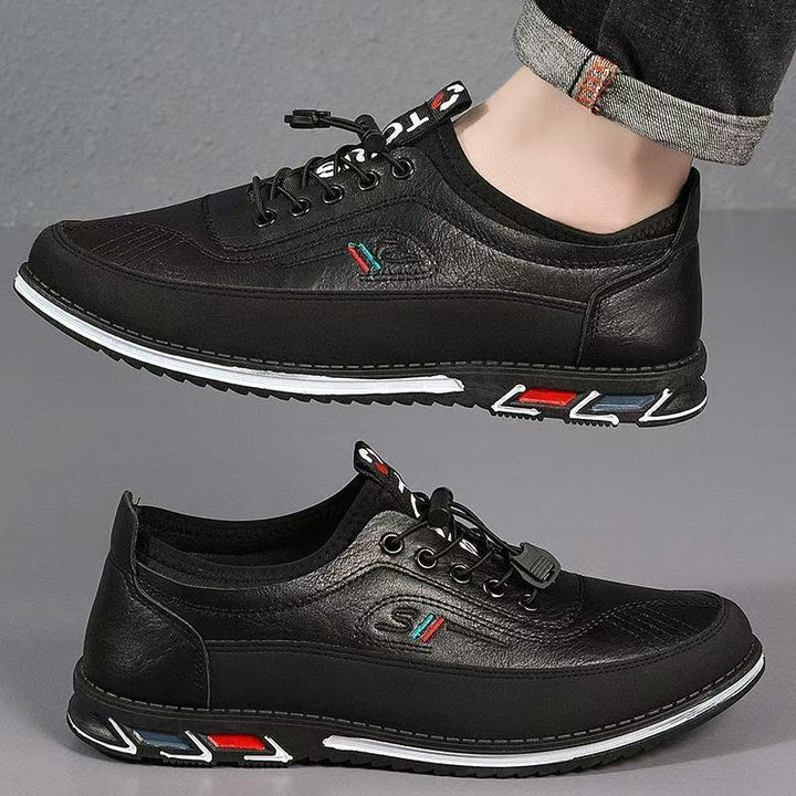 Versatile men's Oxford barefoot sneakers, natural comfort & waterproof protection.