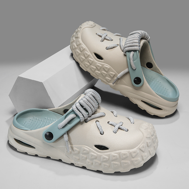 Top view of chic women's Echo Laced Clogs, ideal for casual summer fashion.