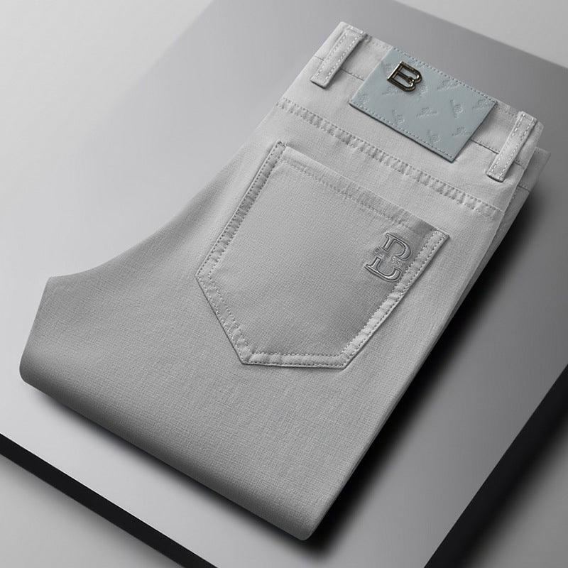 Men's Flextail stretch comfort trousers, tailored fit, ideal for all-day wear.