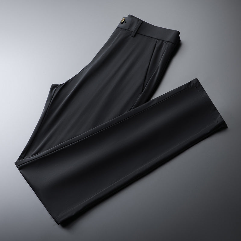 Men's slim fit stretch trousers, perfect for travel or an active, polished appearance.