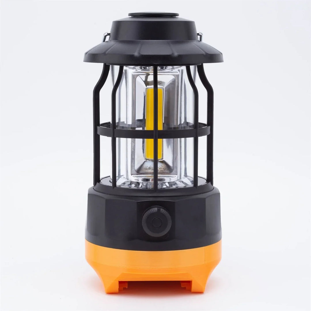 Durable portable LED lantern, rechargeable for outdoor adventures, camping, and essential emergency lighting.