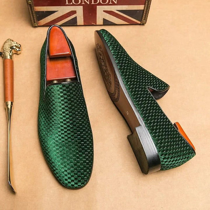 Comfortable men's classic slip-on loafers. Italian style dress shoes, perfect for versatile daily wear.