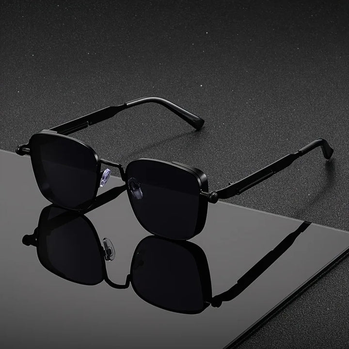 Modern unisex square shades offering full UV protection. Stylish fashion accessory for any outfit.