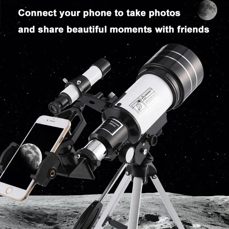 Tavvitaimp18 high-definition refractor telescope for detailed celestial observation & educational astronomy stargazing.