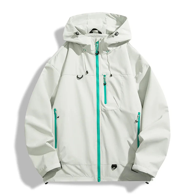 Windbreaker men's Ridge activewear jacket with zip-up design. Essential lightweight outerwear for sports and casual use.