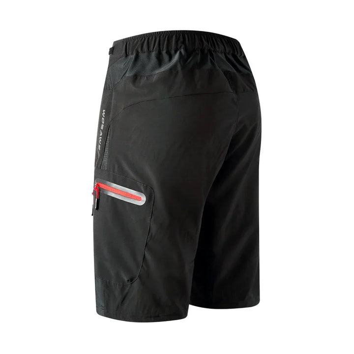 Grey men's padded cycling shorts, sports apparel offering ultimate comfort on long bike rides.