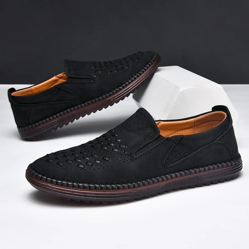 Premium hand-stitched men's loafers, combining comfort, style, and quality for everyday wear.