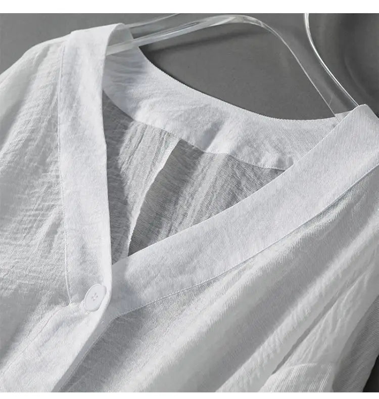 Lightweight women's batwing sleeve summer blouse. Casual, comfortable, and versatile for warm days.