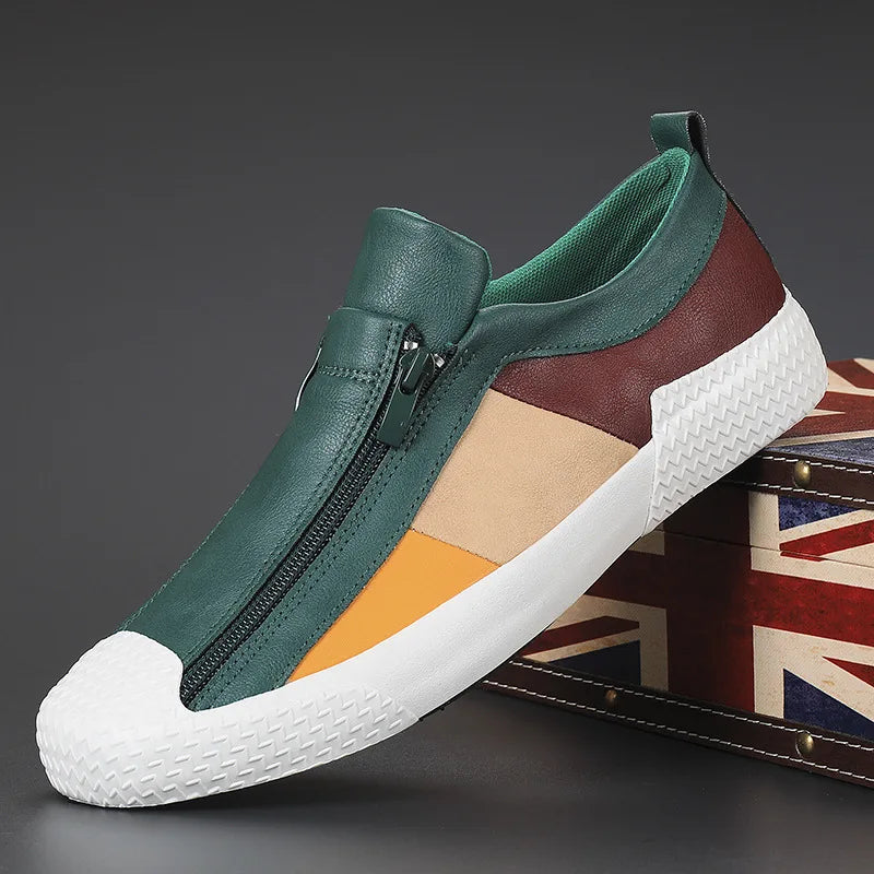 Men's handmade stylish cushioned sneakers, perfect for comfortable everyday wear.