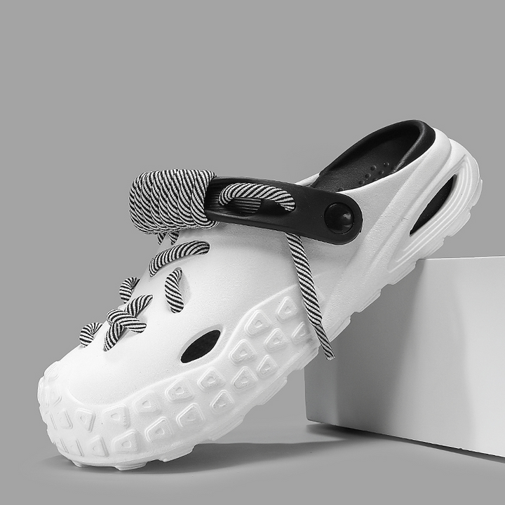 Trendy Echo Laced Clogs for women, combining functionality with modern style.