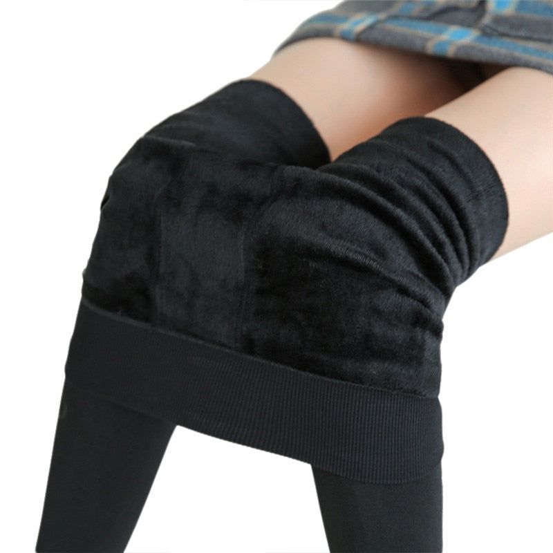 Ultra warm thermal leggings for women, essential cold weather fashion statement.