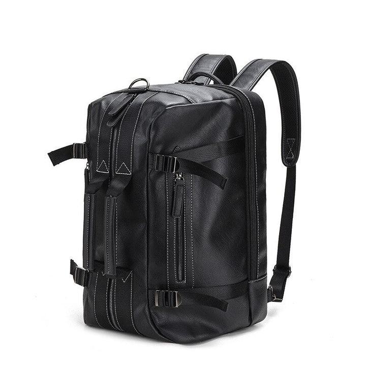 Versatile women's 3-in-1 genuine leather bag: backpack, shoulder bag, handbag. Perfect for daily use or travel.