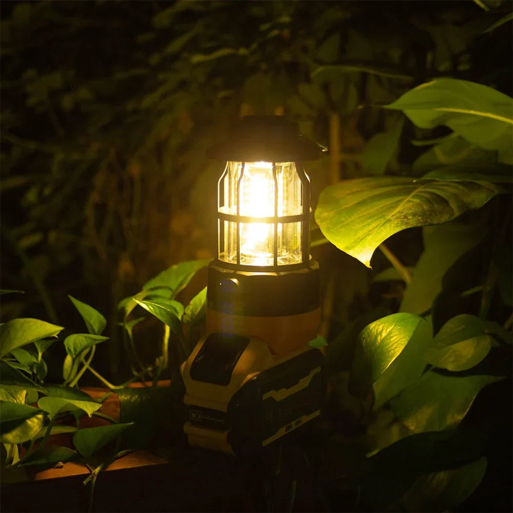 Cordless portable LED task light, ideal for outdoor work, camping, and roadside emergencies. Long-lasting power.