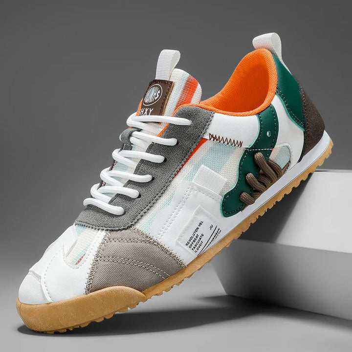 Side view of stylish men's utility sneakers with modern design, great for daily casual wear.