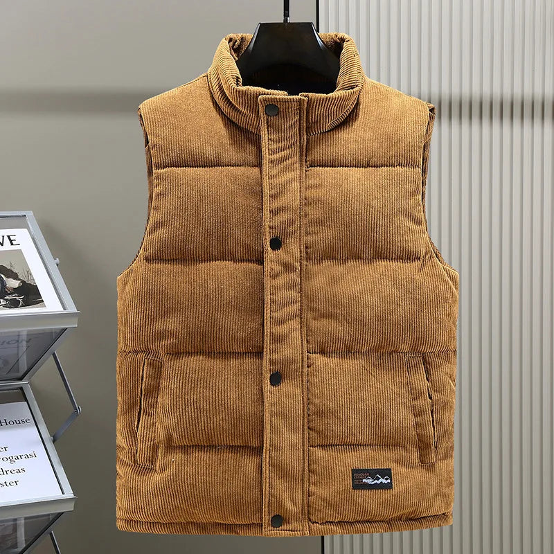 Unisex insulated vest, lightweight & warm, perfect for everyday casual wear & fall layering.