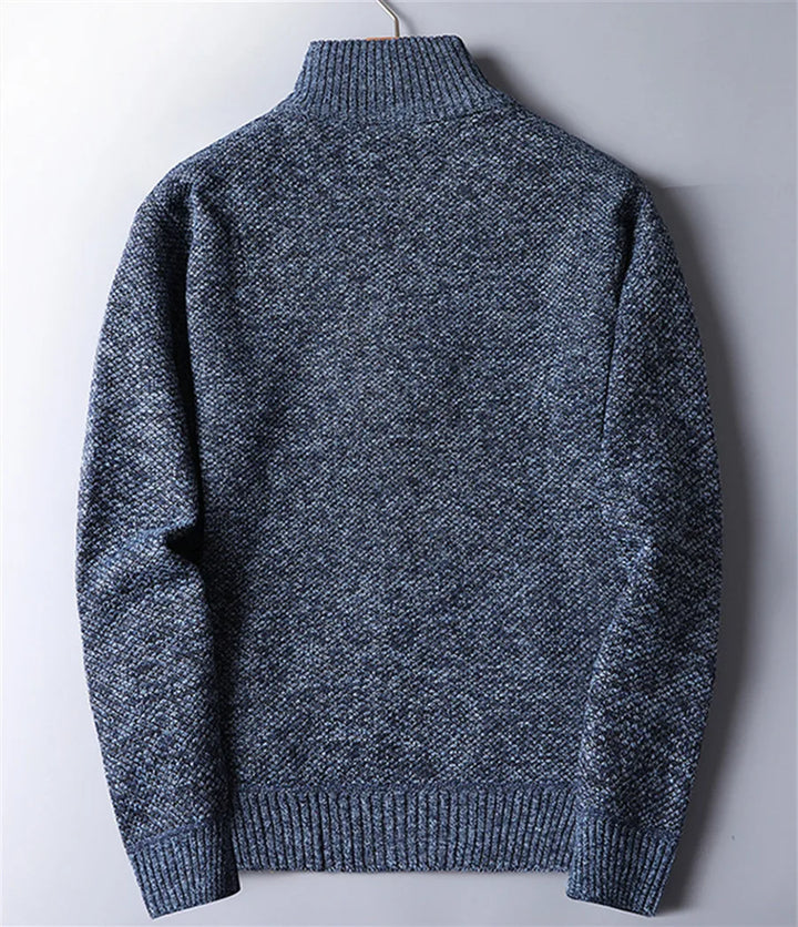 Stylish men's quarter-zip pullover, perfect for elevated casual wear and comfortable layering.