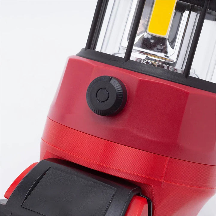 Bright LED work light, portable & rechargeable. Perfect for outdoor activities, camping, and emergency backup.