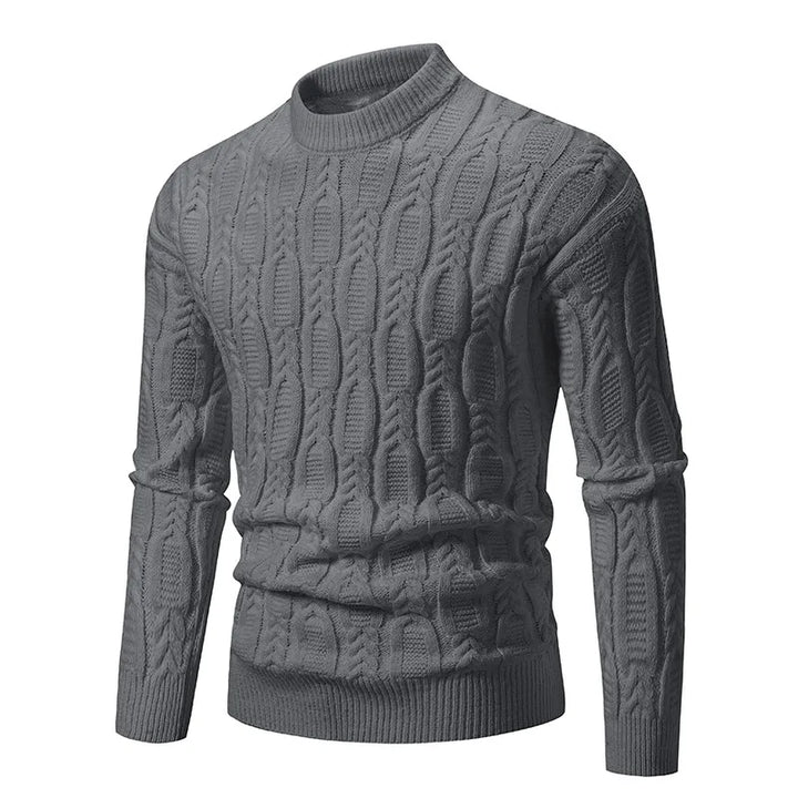 Classic men's cable-knit sweater. Heritage style knitwear for timeless fashion, versatile for fall & winter outfits.