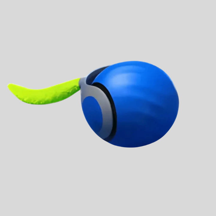 Smart interactive rolling cat toy for playful pets; automatic, rechargeable, feline entertainment & enrichment.