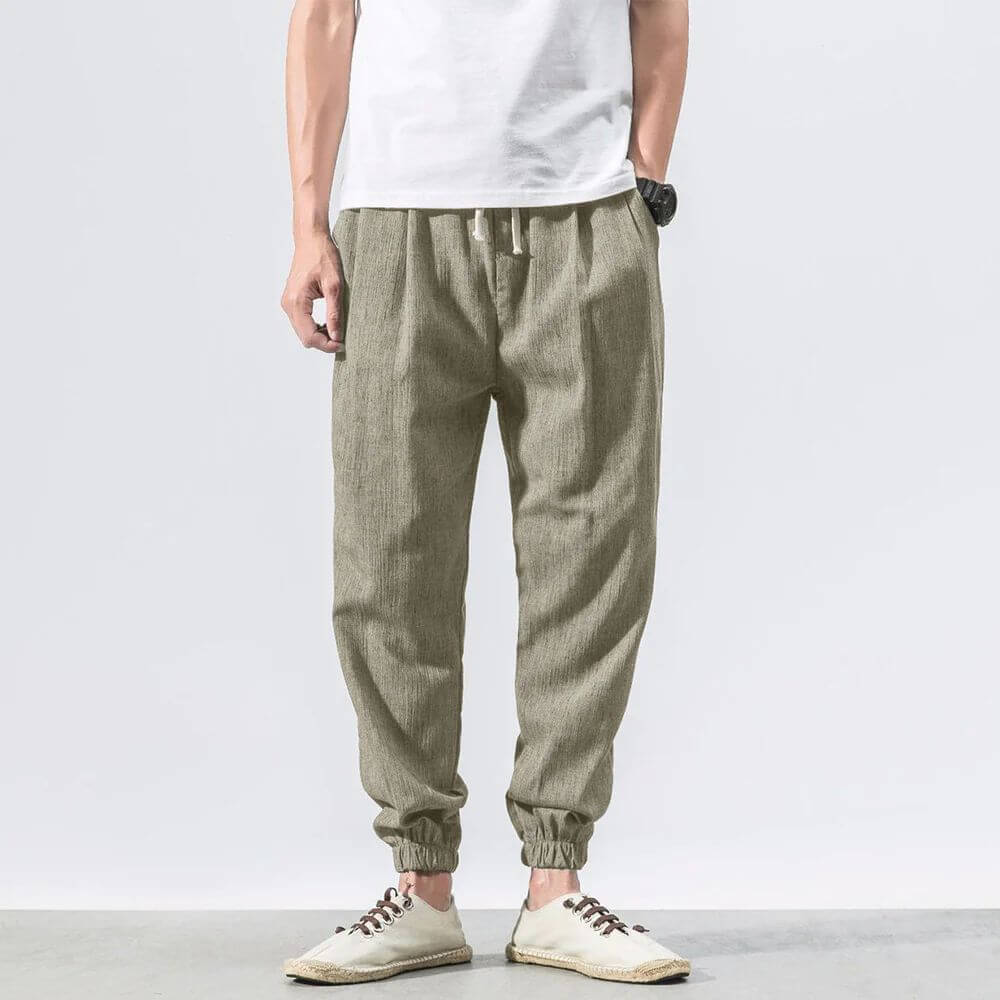Men's relaxed fit joggers, everyday style with a comfy drawstring waist.