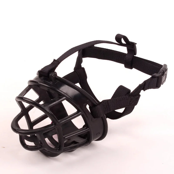 Adjustable silicone dog muzzle for comfortable training & safety. Prevents biting & barking. Durable pet accessory.