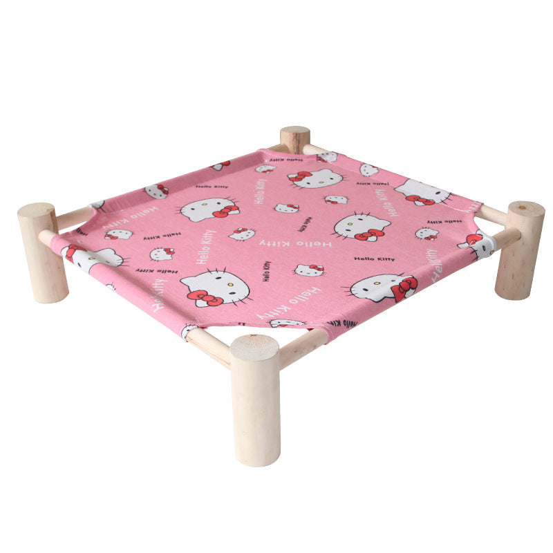 Lightweight cat bed with breathable mesh, designed for ultimate cooling comfort
