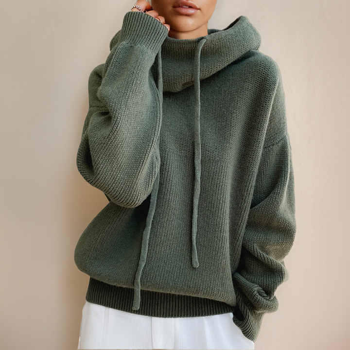 Elegant women's turtleneck sweater, long sleeve, comfortable, versatile for all seasons. Classic new arrival.
