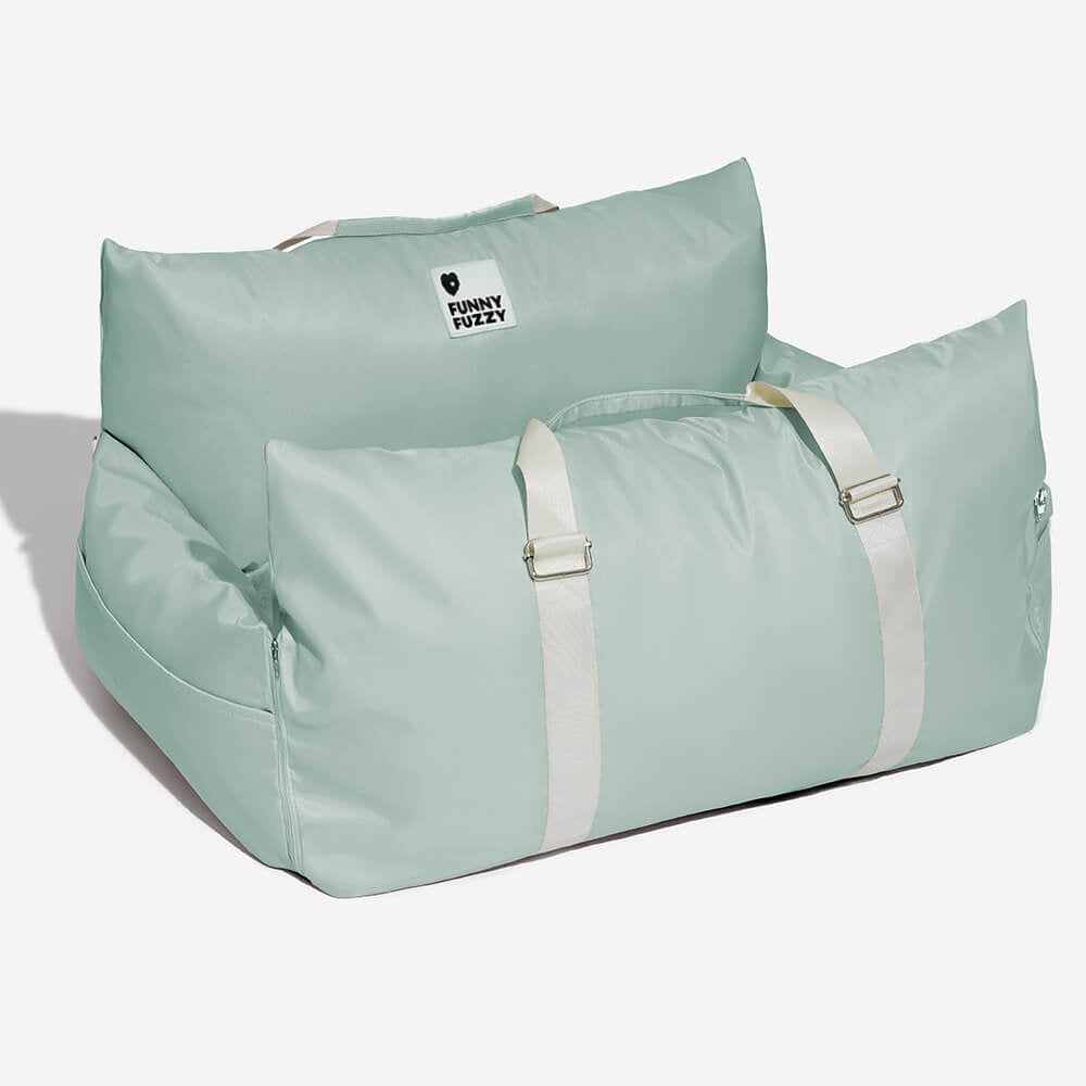 Washable dog car booster bed, keeps your car clean from pet hair and dirt.