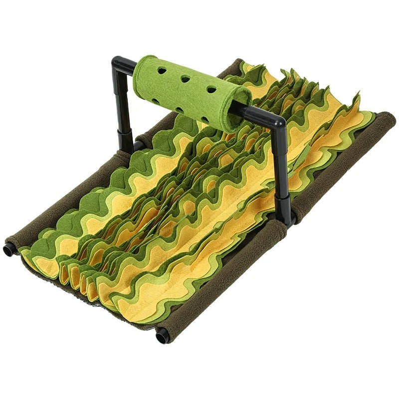 Dog mental stimulation toy, snuffle mat encouraging slow eating and engagement, durable pet accessory