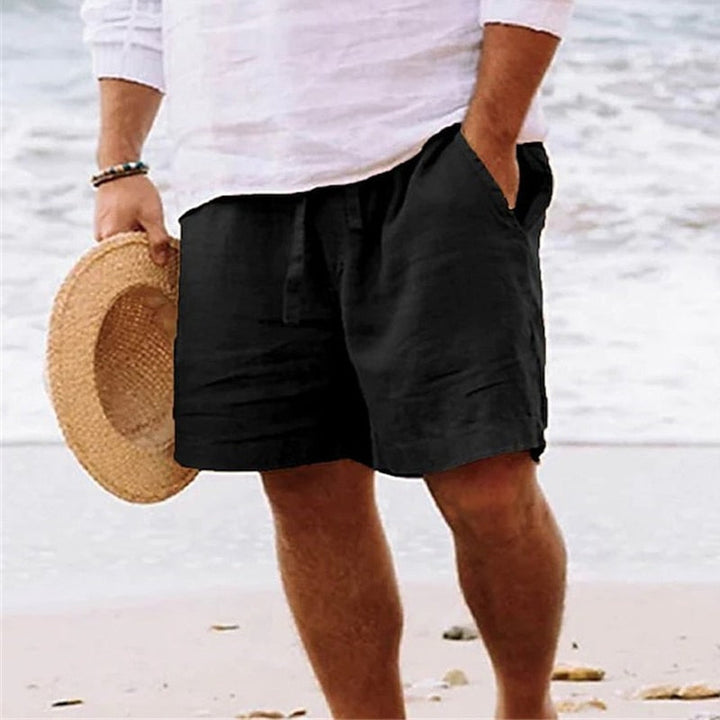 Versatile men's casual drawstring shorts, relaxed fit for ultimate comfort in any summer activity.