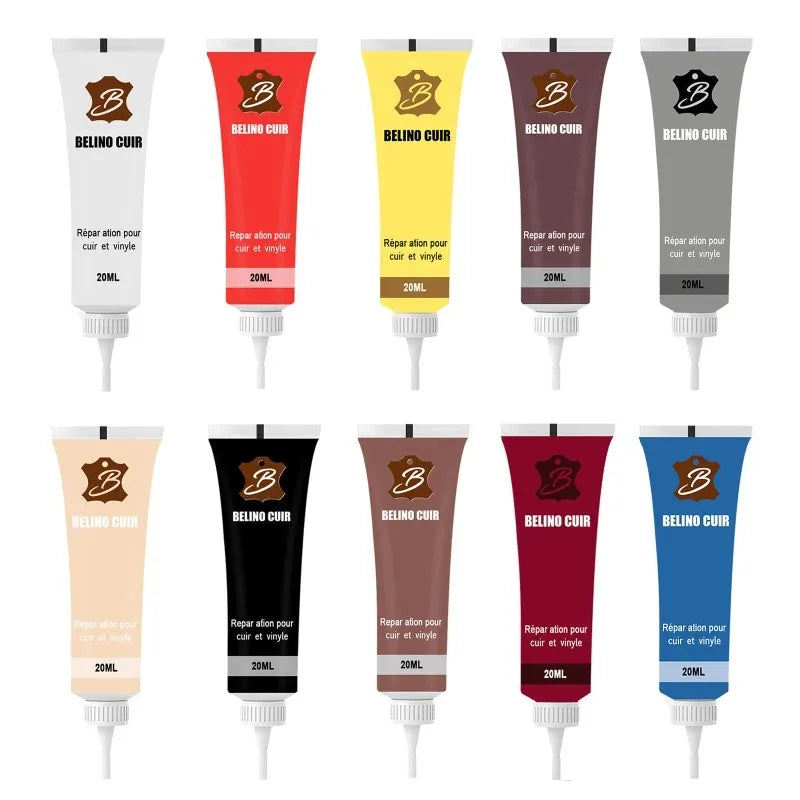 High-quality leather restorer gel for auto interiors, effective scratch remover and crack filler.