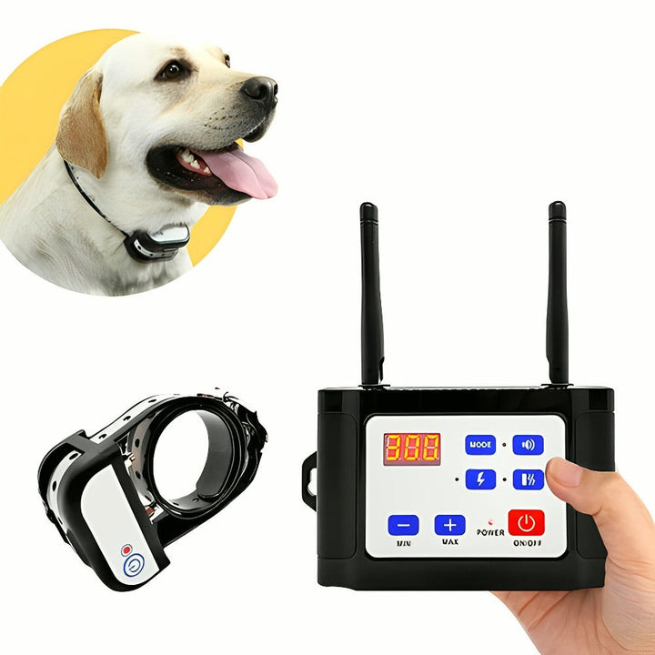 Durable dog paw protectors for active pets, black, covering paws for hiking and outdoor safety on trails.